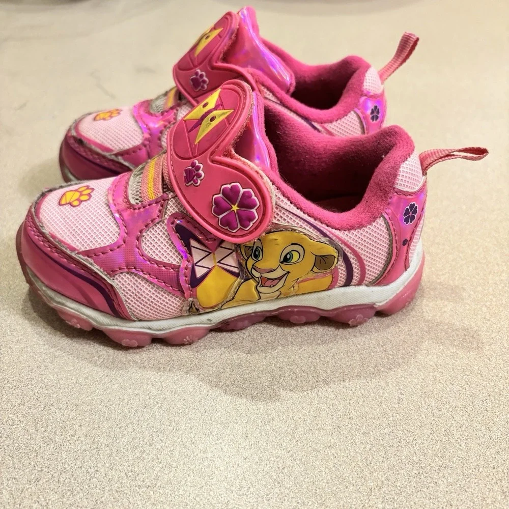 The‎ Lion King Nala Shoes Little Girls Toddler Size 7 Y2k 'Light up' RARE HTF